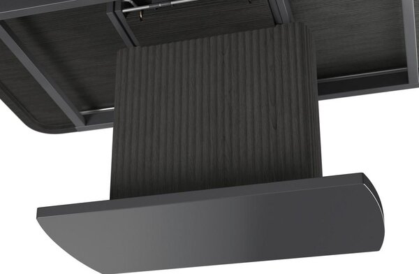Bessagi Home Raztegljiva Miza Amado, Črna, 160-200x90