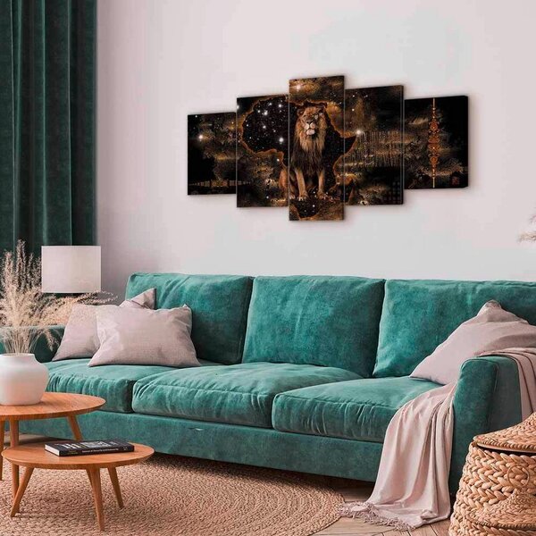 Artgeist Slika Na Platnu Golden Lion
