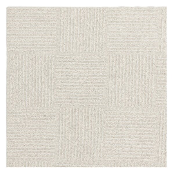 Slonokoščena ročno tkana volnena preproga 120x170 cm Zennith Grid – Asiatic Carpets