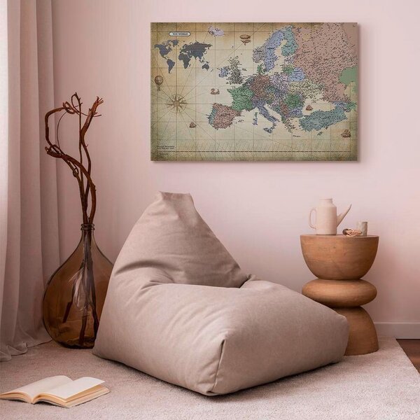 Artgeist Slika Na Platnu Map Of Europe