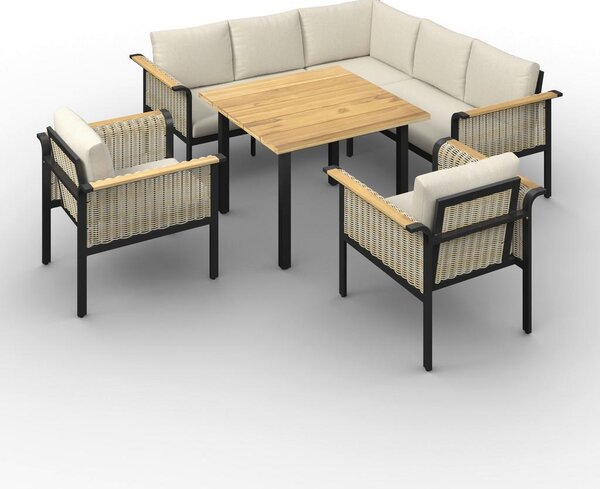 Bessagi Garden Jedilna Lounge Garnitura Cassandra, 5-Delni Set