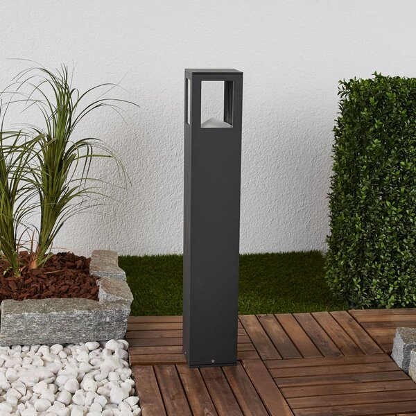 Lucande LED potniška luč Nicola, 65 cm, antracit, P54, Črna, Aluminij, Sodobni