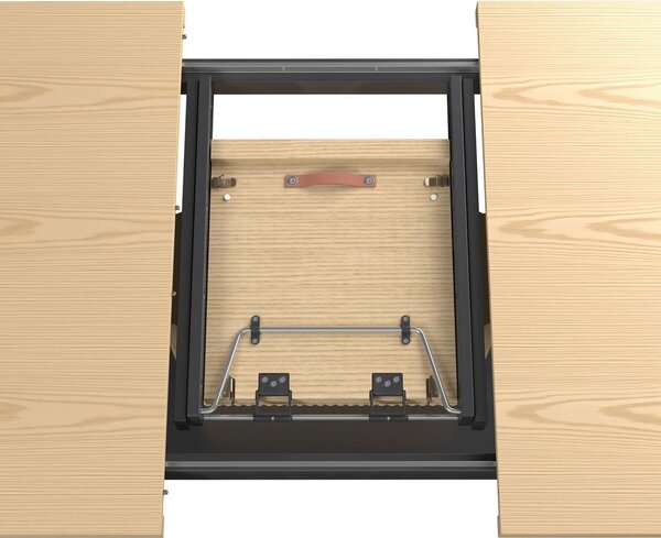 Bessagi Home Raztegljiva Miza Amado, Barve Hrasta, 160-200x90