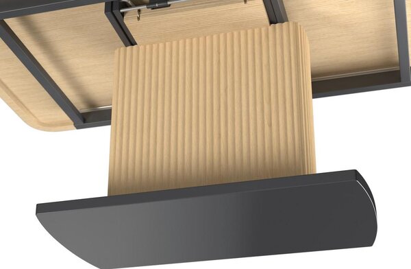 Bessagi Home Raztegljiva Miza Amado, Barve Hrasta, 160-200x90
