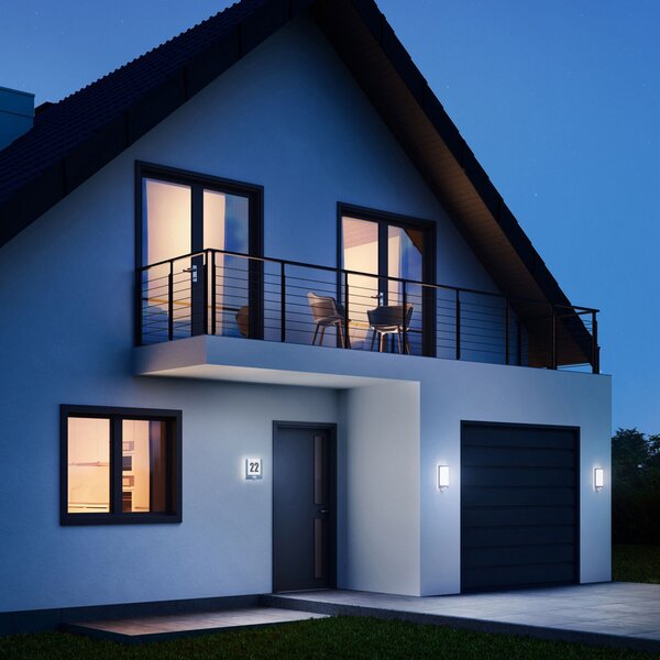 STEINEL L 240 S LED stensko svetlobno tipalo, antracit, Črna, Kovina, Sodobni