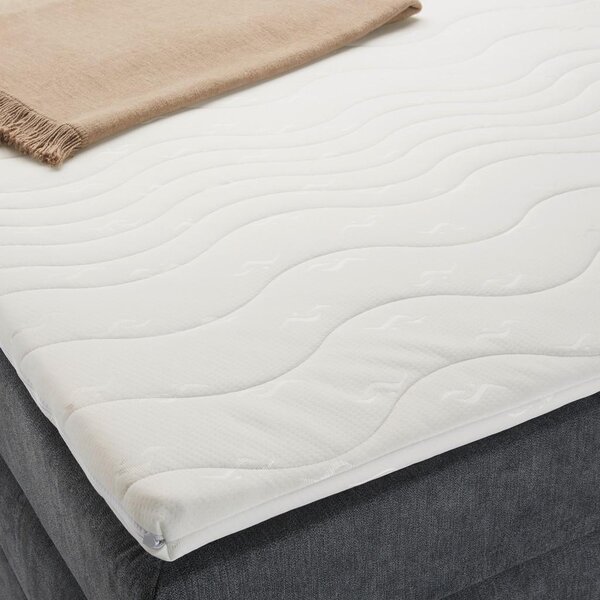 Mömax Postelja Boxspring Runner, Siva, 90x200