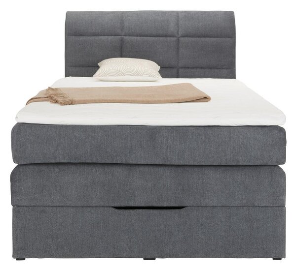 Mömax Postelja Boxspring Runner, Siva, 90x200