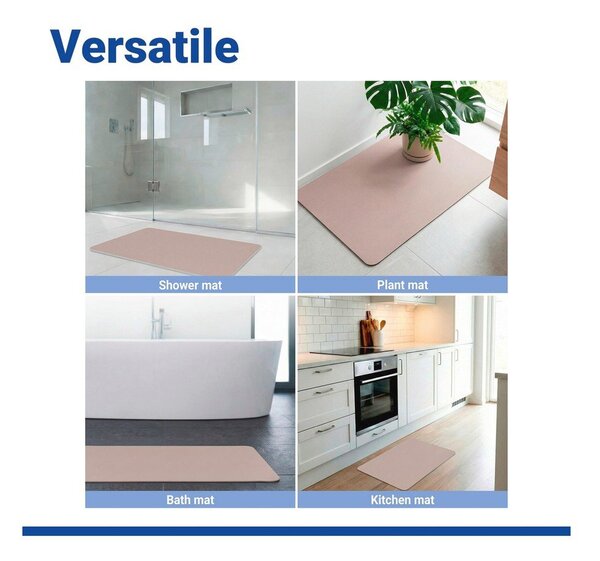 Bež tekstilna kopalniška preproga 40x60 cm Ecru – Wenko