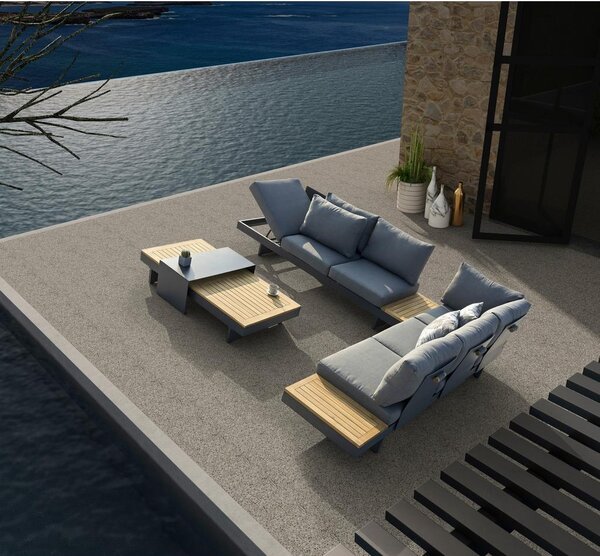 Gardenson Lounge Garnitura Molise, Antracit