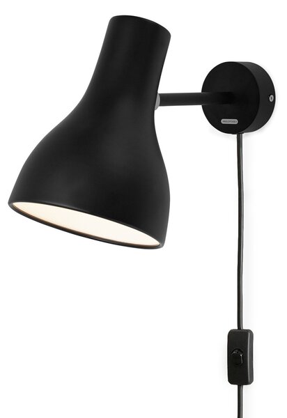 Stenska svetilka Anglepoise Type 75 z vtičem črna