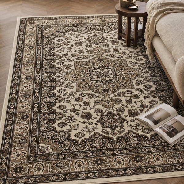 Bež preproga Nouristan Parun Tabriz, 80 x 150 cm