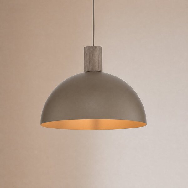 TK Lighting Visoka svetilka Oslo, peščene barve, kovina, Ø 34 cm, E27, zatemnjen, Bež, Dnevna soba / jedilnica, Kovina, Sodobni