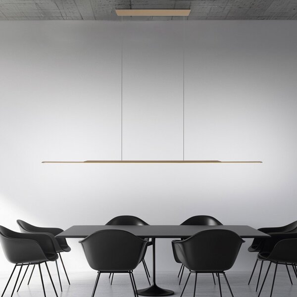 PURE LED-visoka svetilka Surface, bronasta, 160 cm, aluminij, 3.000 K, zatemnjen, Bronasta / starinska medenina, Dnevna soba / jedilnica, Aluminij, Sodobni
