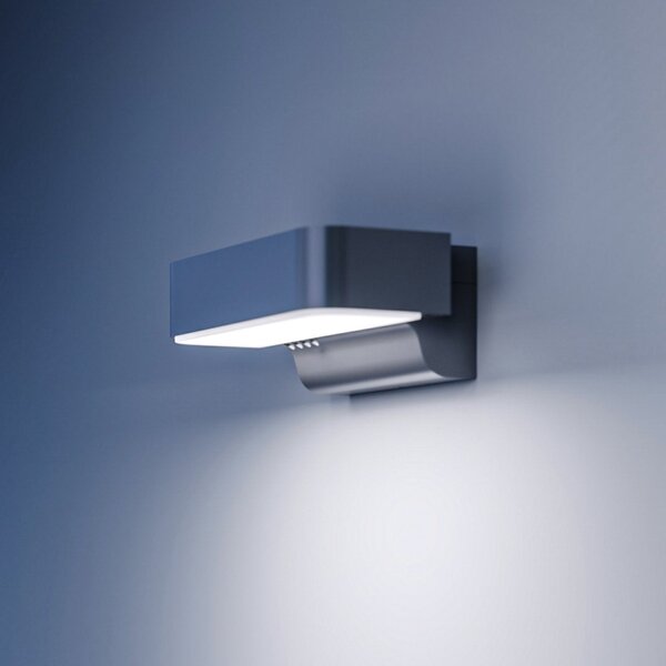 STEINEL LED zunanje stensko svetilo L 800 SC, senzor, srebrno, Siva, Aluminij, Sodobni