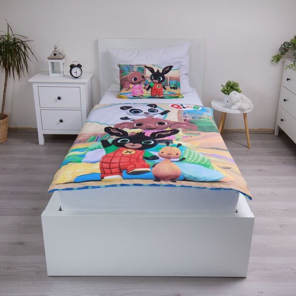 Bombažna otroška posteljnina za otroško posteljico 100x135 cm Bing Bunny "Tower" – Jerry Fabrics