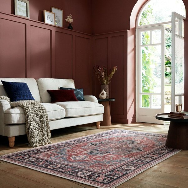 Bordo rdeča pralna preproga iz mešanice recikliranih vlaken 160x230 cm Windsor – Flair Rugs