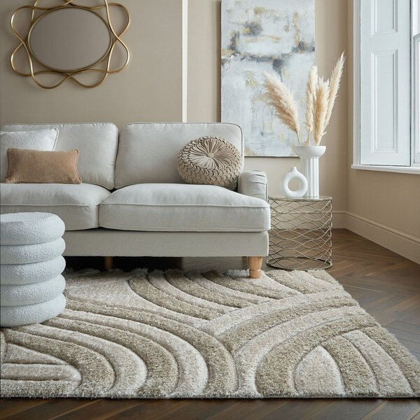 Bež ročno tkana preproga iz recikliranih vlaken 160x230 cm Velvet – Flair Rugs