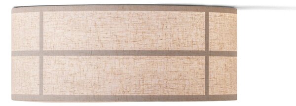 Audo Copenhagen Stropna svetilka Hashira, naravna barva, platno, Ø 50 cm, zatemnjen, Bež, Dnevna soba / jedilnica, Tkanine / tekstil