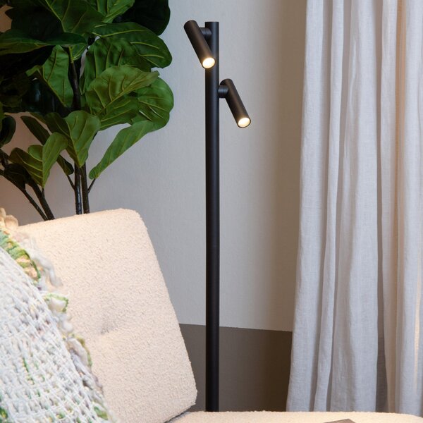 Lucide Talna svetilka Antrim LED z možnostjo polnjenja, črna, 2 luči, IP54, z, zatemnjen, Črna, Dnevna soba / jedilnica, Aluminij, Sodobni