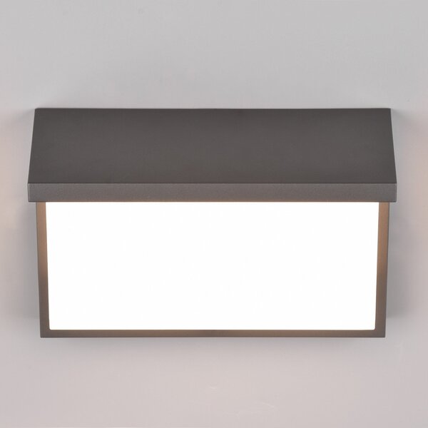 Trio Lighting Zunanja stenska svetilka LED Nestos, senzor gibanja, IP54, Črna, Kovina, Sodobni