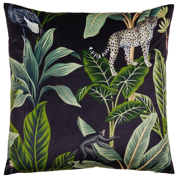 Modern Living Okrasna Blazina Junglelife, Črna, Živali, Ca. 60/60 Cm