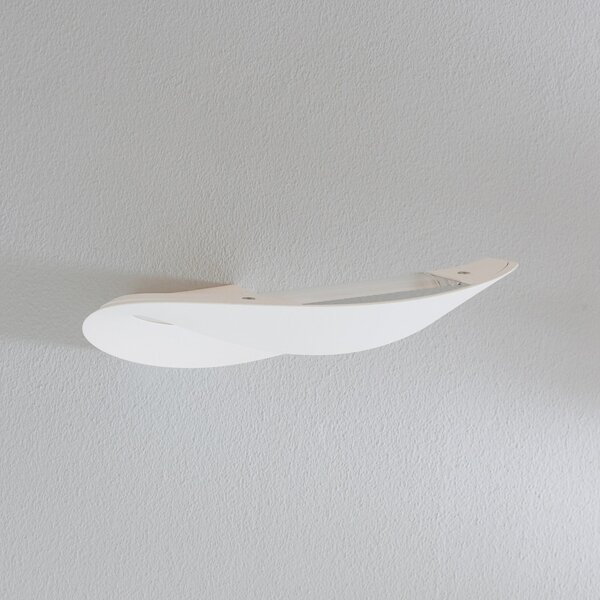 Artemide Mesmeri - dizajnerska stenska svetilka, bela, zatemnjen, Bela, Dnevna soba / jedilnica, Kovina, Dizajn