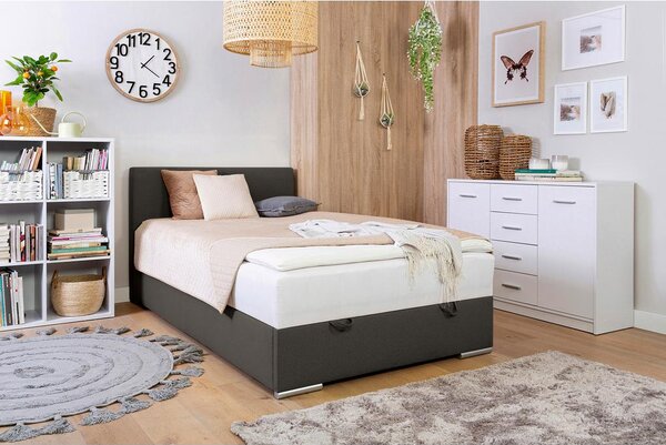Mömax Postelja Z Vzmetnico Cosi, Antracit, 120x200
