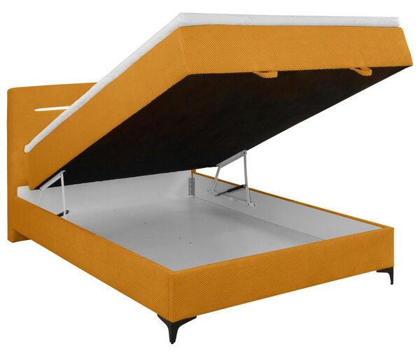 Mömax Postelja Z Vzmetnico Jerry, Gorčično Rumena, 100x200