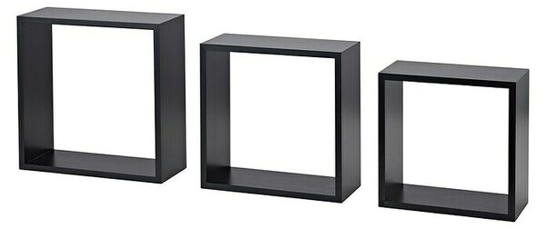 Dolle Set stenskih polic Frame (Nosilnost: 5 kg, Črne barve)