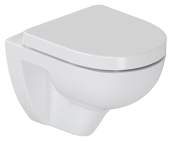 Villeroy & Boch Set za stenski WC Targa Twist Flush (Izpiranje brez roba, Brez posebne glazure, Oblika splakovanja: Globok, WC odtok: Vodoravno, Bela)
