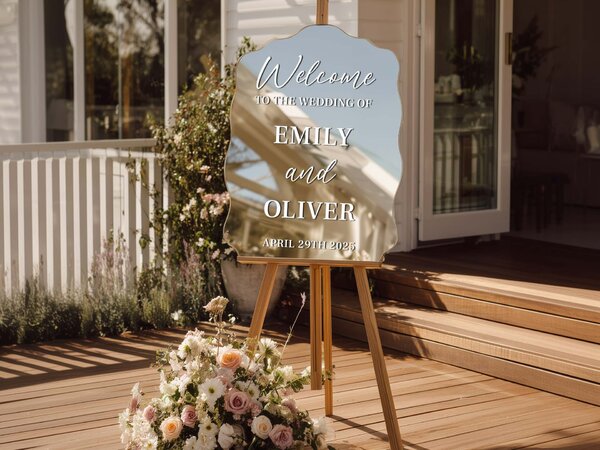 Personalizirana nalepka za ogledalo S50 – Welcome to the wedding of