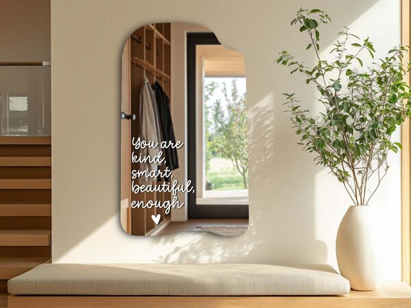 Nalepka za ogledalo S3 – You are kind, smart, beautiful, enough. (Handwritting)