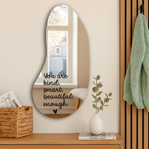 Nalepka za ogledalo S3 – You are kind, smart, beautiful, enough. (Handwritting)