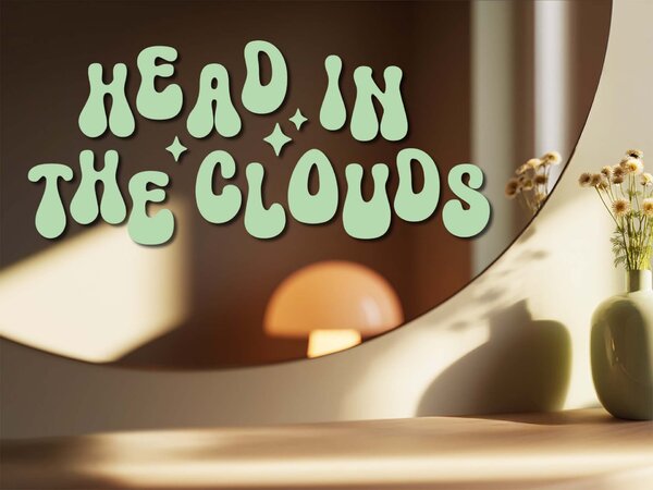 Nalepka za ogledalo S7 – Head in the clouds