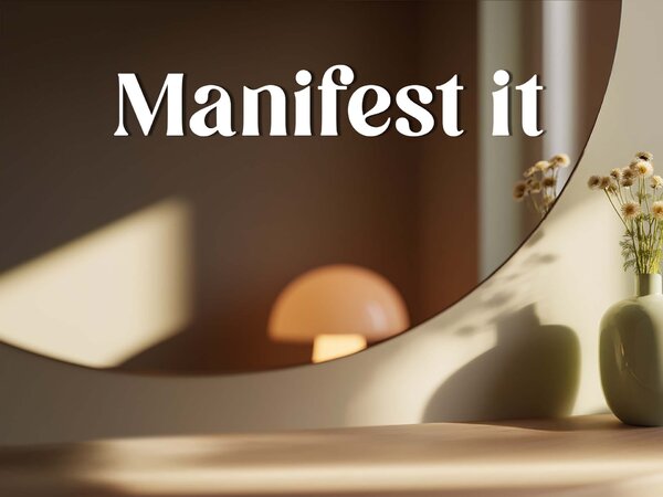 Nalepka za ogledalo S4 – Manifest it