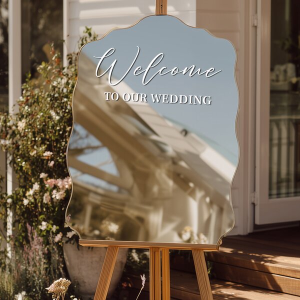 Nalepka za ogledalo S13 – Welcome to our wedding
