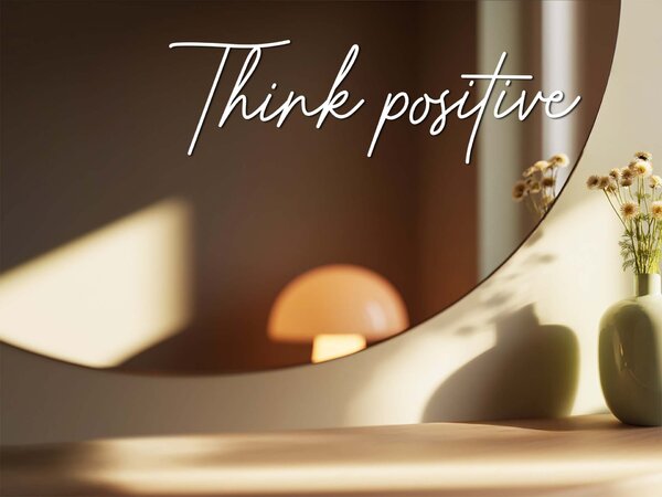 Nalepka za ogledalo S16 – Think positive