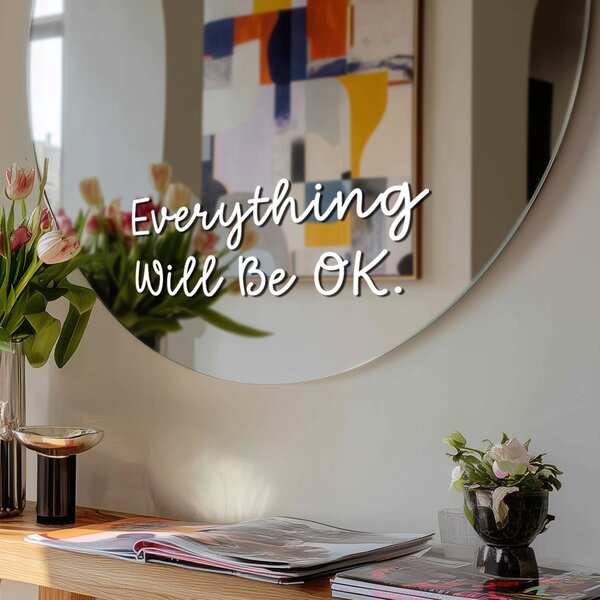 Nalepka za ogledalo S17 – Everything Will Be OK