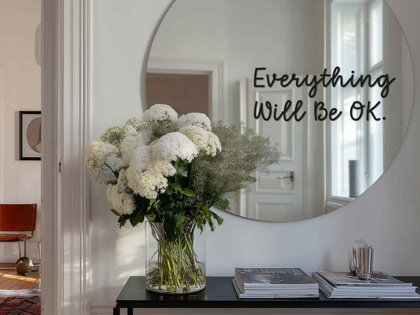 Nalepka za ogledalo S17 – Everything Will Be OK