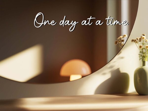 Nalepka za ogledalo S24 – One day at time