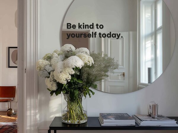 Nalepka za ogledalo S26 – Be kind to yourself today