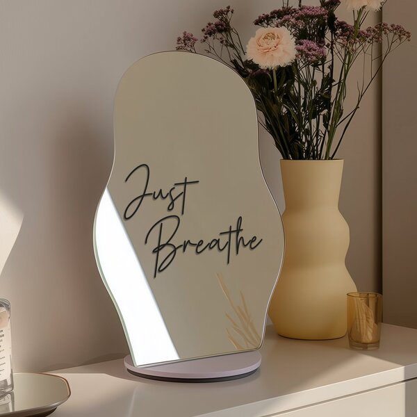 Nalepka za ogledalo S28 – Just Breathe