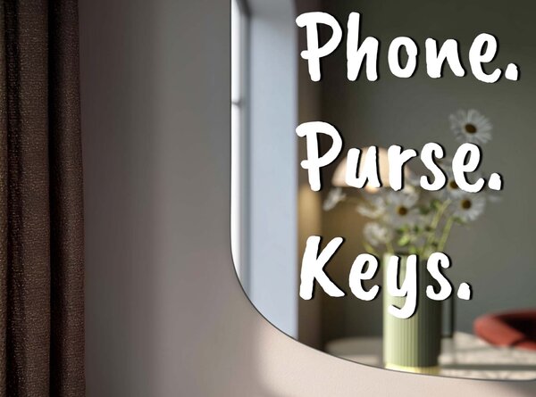 Nalepka za ogledalo S31 – Phone. Purse. Key