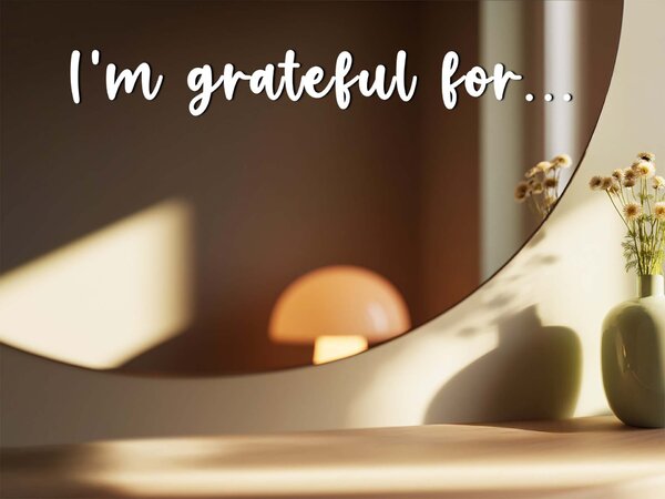 Nalepka za ogledalo S29 – I’m grateful for