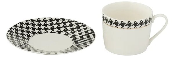 J-Line komplet skodelic s podstavkom iz porcelana