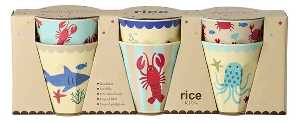 Rice komplet lončkov iz melamina 250 ml