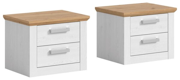 SET NOČNIH OMARIC, barve macesna, hrast artisan
