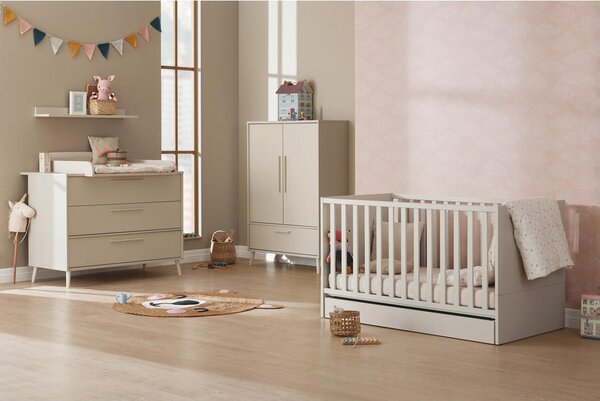 OTROŠKA POSTELJICA Little Snu bukev masivno 145/75/83 cm bež