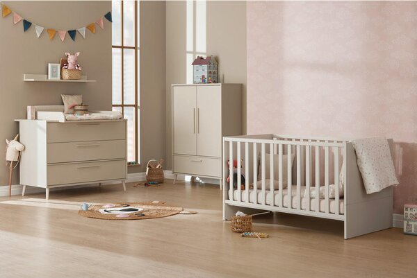 OTROŠKA POSTELJICA Little Snu bukev masivno 145/75/83 cm bež