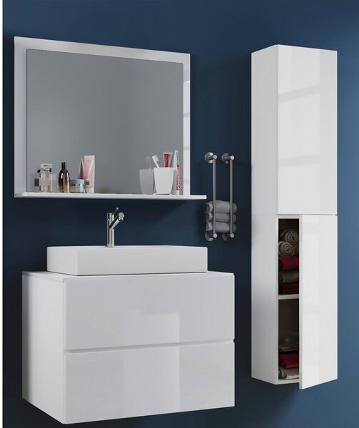 STENSKO OGLEDALO, 60/65/16,6 cm leseni material